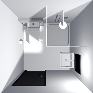 Bathroom unit 25O24 3D model
