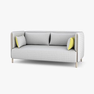 3D Herman Miller ColourForm Sofa model