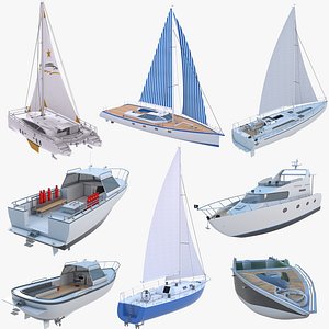 Yacht Marina Ships model