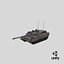 Rigged Leopard 2A7 GameReady LODs