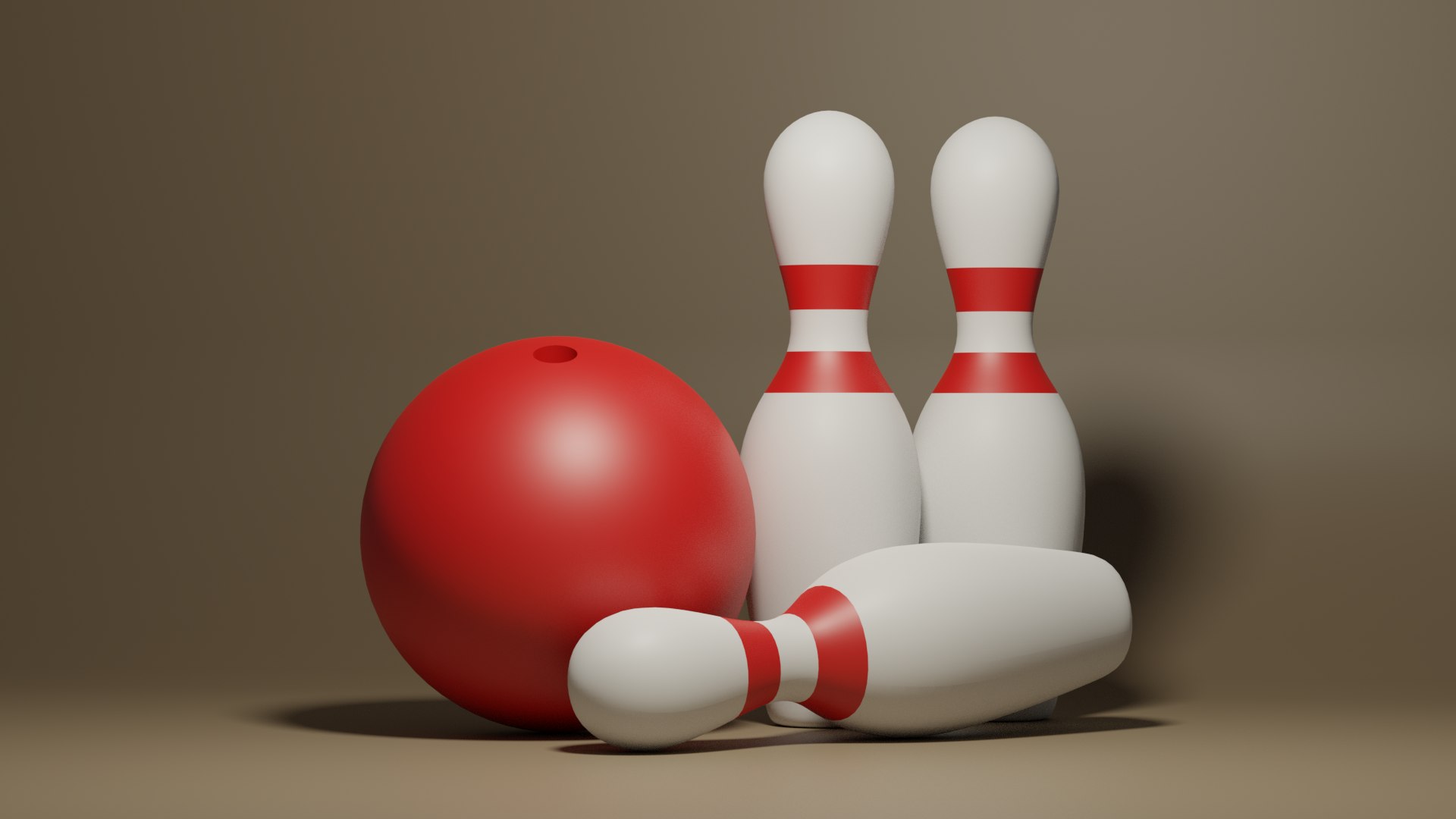 Bowling Ball And Pins 3d Model Turbosquid 1731216