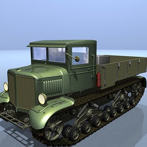 heavy tractor voroshilovets 3d model