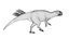 Realistyczny prehistoryczny dinozaur Psittacosaurus