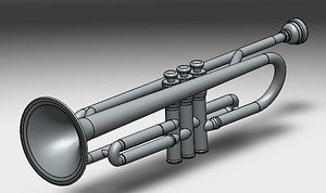 3d simplified trumpet