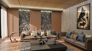 Living Room 3D model