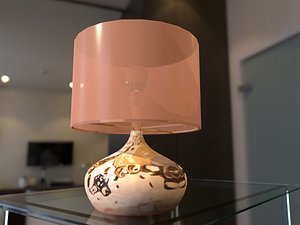 3D lamp table model