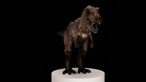 Rigged Tyrannosaurus Rex 3D model