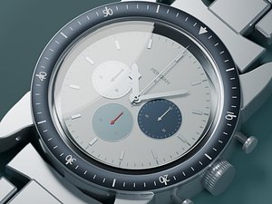 MERIDIAN 42 - Original Steel Ivory and Navy Watch-Inspired CGI Asset