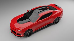 3D CHEVROLET CAMARO ZL1 RED