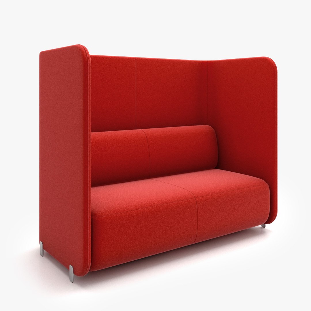 Bernhardt Design CODE Two Seat Sofa with Standard Wall 3D model ...