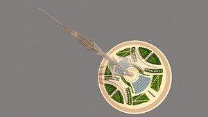 3D dubai creek tower