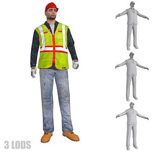 Worker S1 LOD's Rigged