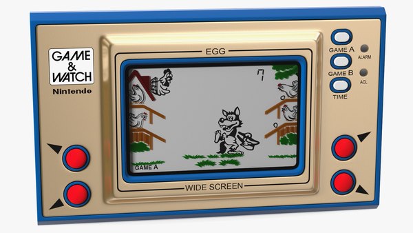 modèle 3D de Console de jeu portable Nintendo Game and Watch Egg