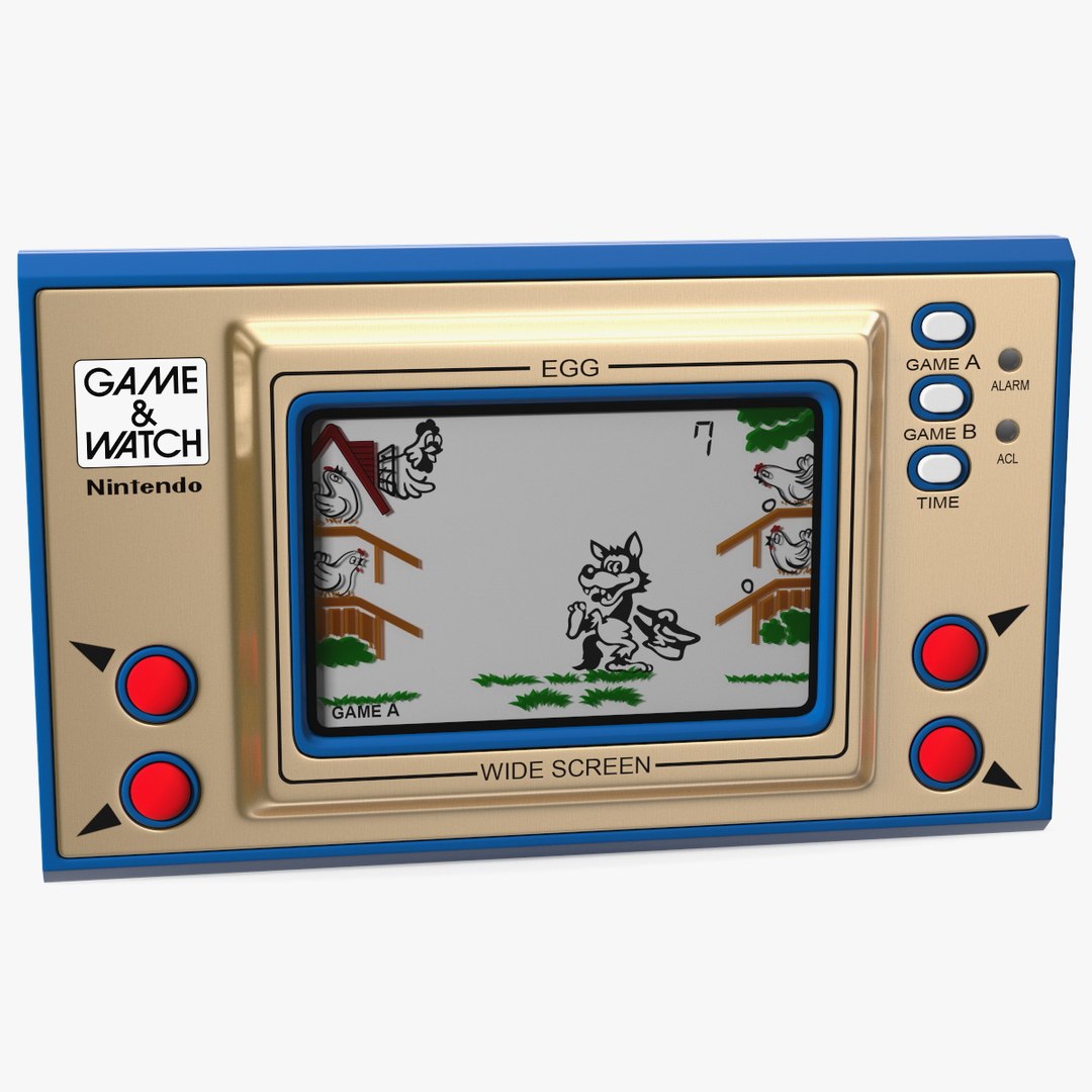 3D Nintendo Game And Watch Egg Handheld Game Console - TurboSquid