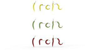 3D pepper chili model