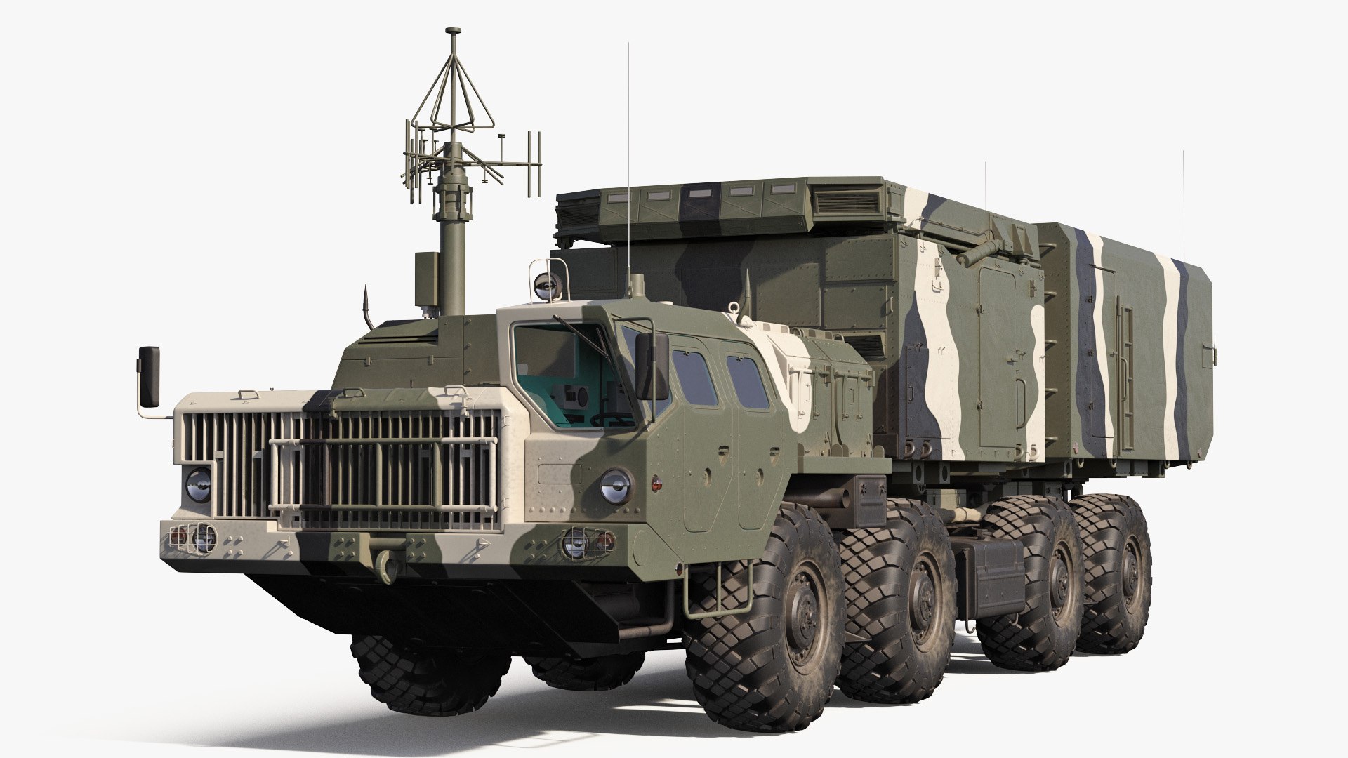 S300 Flap Lid B Tracking and Missile Guidance Radar Camo 3D model preview