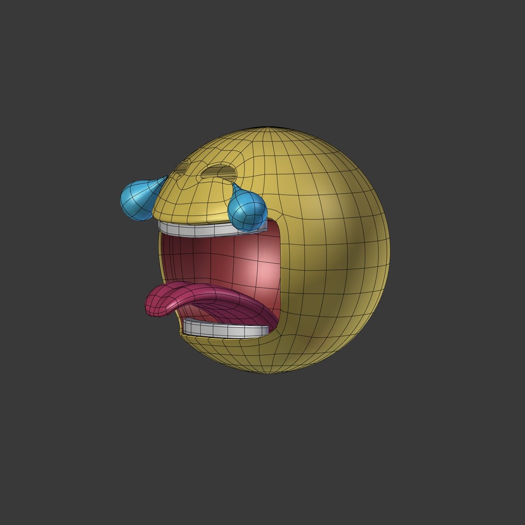3D Model Laughing Smiley - TurboSquid 1300182