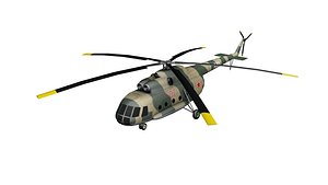 mi-8 russian military helicopter 3D