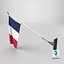 French Flags 3D model