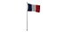 French Flags 3D model