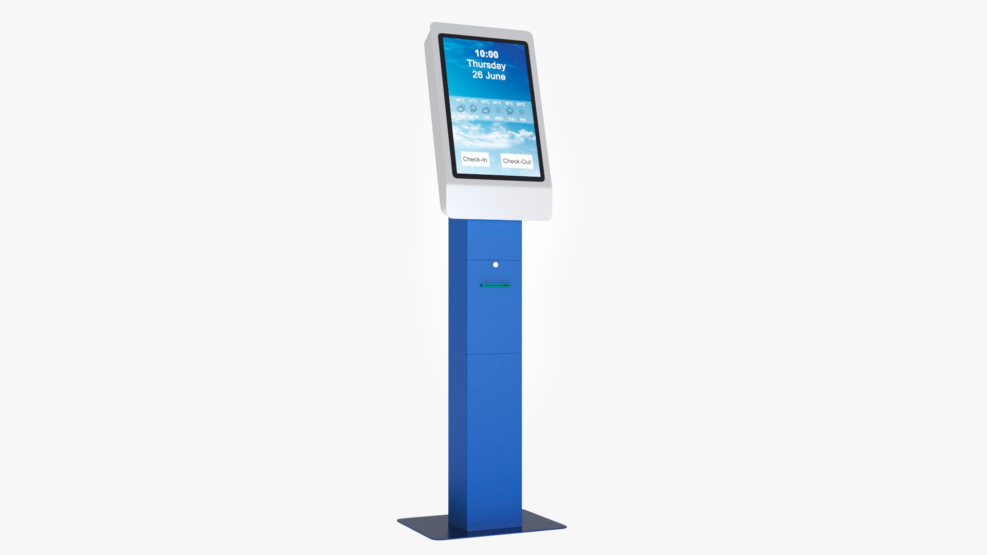 Hotel Kiosk 2 3D model preview