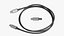 USB C to USB C Cable 3D model
