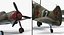wwii rigged fighter aircraft model