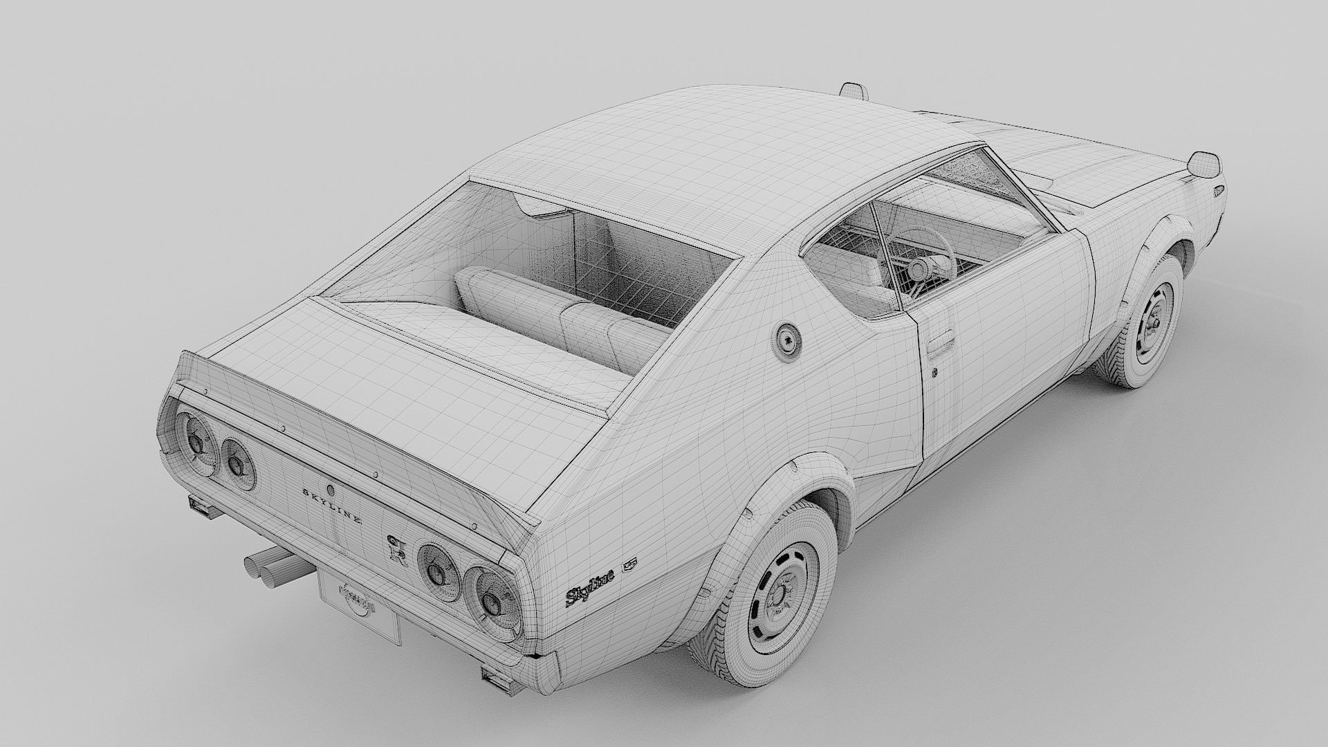 1973 Nissan Skyline 2000GT-R KPGC110 3D Model - TurboSquid