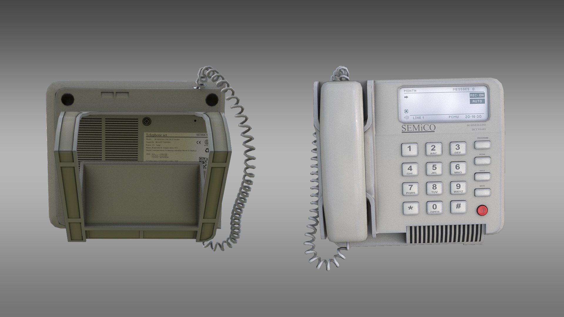 Office Phone 3D Model - TurboSquid 1421958