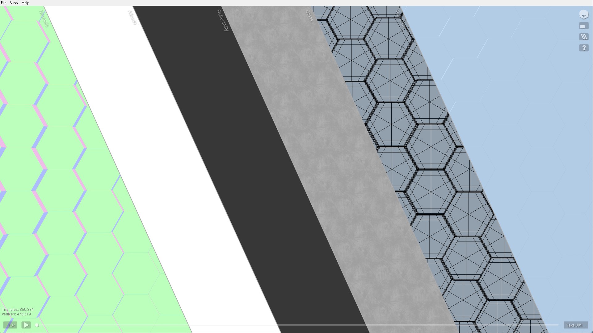 3D Model Hexagon Grid Seamless Loop Animation 3 - TurboSquid 2295397