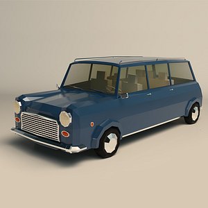 Low Poly Station Wagon 02