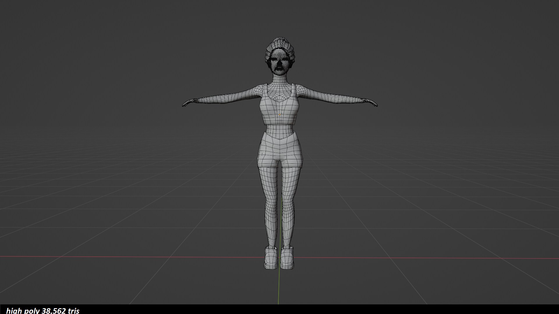 3d Low Poly Female Girl Turbosquid 2058692