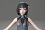 cartoon manga girl asian Japanese anime Loli sister characters Low-poly 3D model