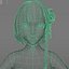 cartoon manga girl asian Japanese anime Loli sister characters Low-poly 3D model