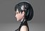 cartoon manga girl asian Japanese anime Loli sister characters Low-poly 3D model