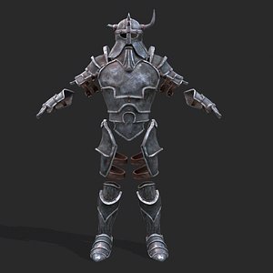 3D Fantasy Medieval Bearded Viking Armour model