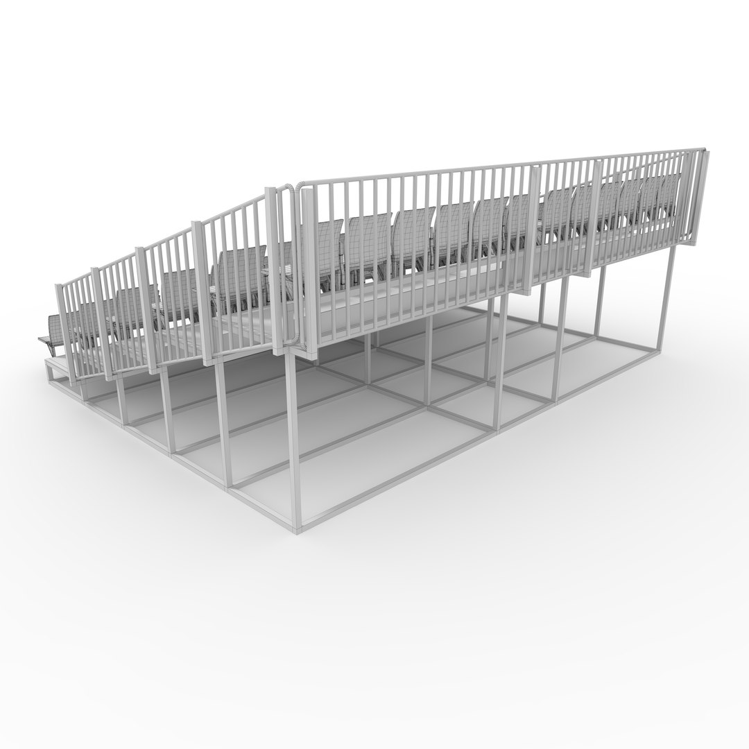 Bleachers 37 Model - TurboSquid 2360468