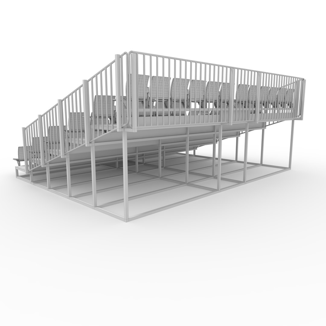 Bleachers 37 Model - TurboSquid 2360468