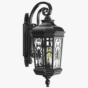 3D Detailed Street Wall Light