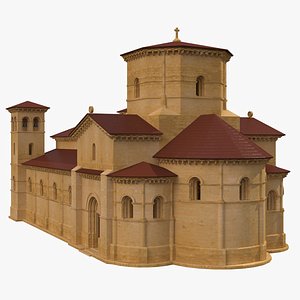 3D romanesque church model