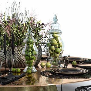 3D decorative set table