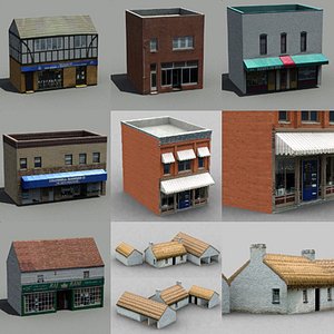 maya shops building 01