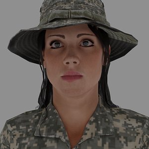 soldier rigged 3D model