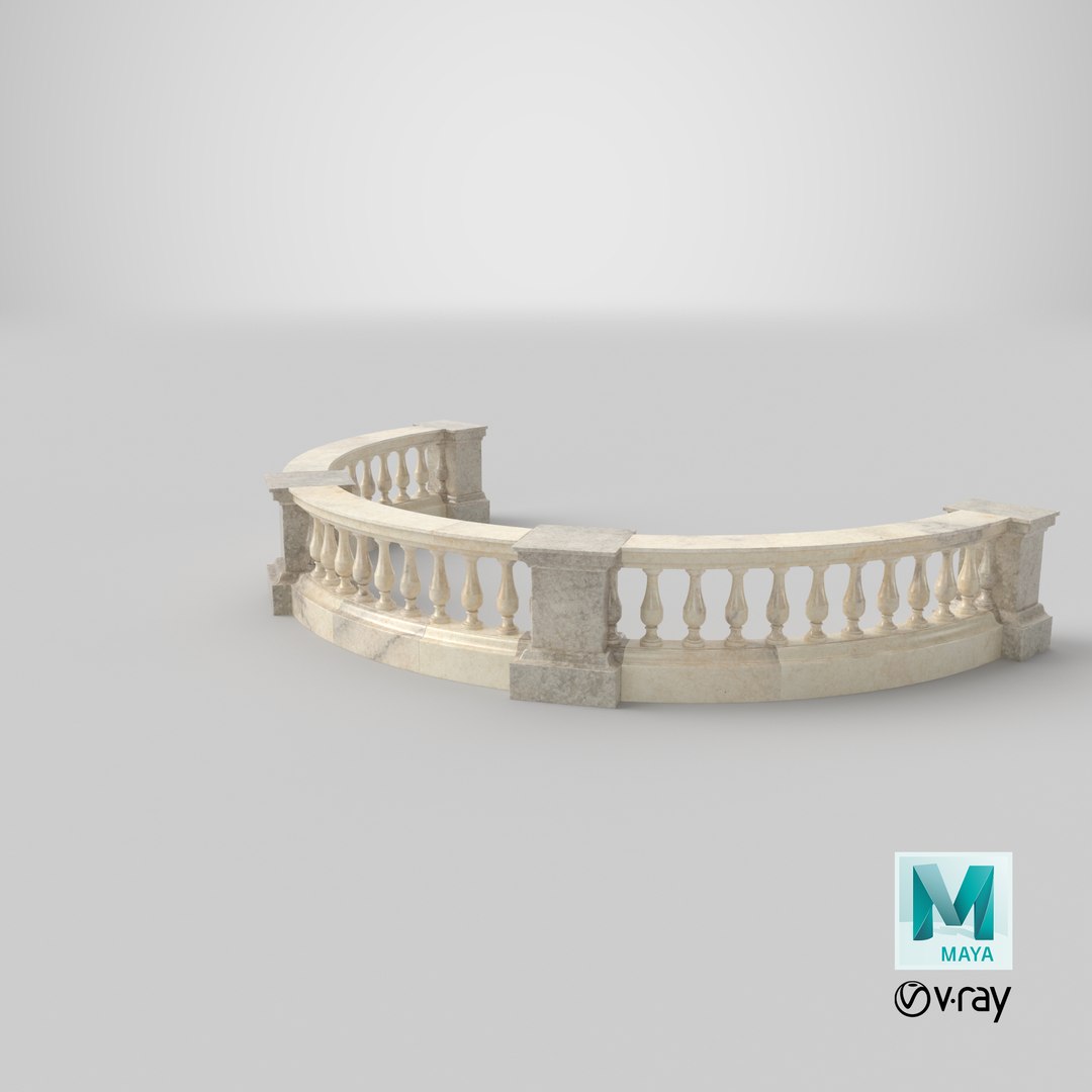 3D Classic Curved Balustrade model https://p.turbosquid.com/ts-thumb/La/ojYwZA/r7/stemcell_maya_vray_render/png/1653345416/1920x1080/fit_q87/148b084acfc8903ebdd335642da1bfcdbaf4db28/stemcell_maya_vray_render.jpg