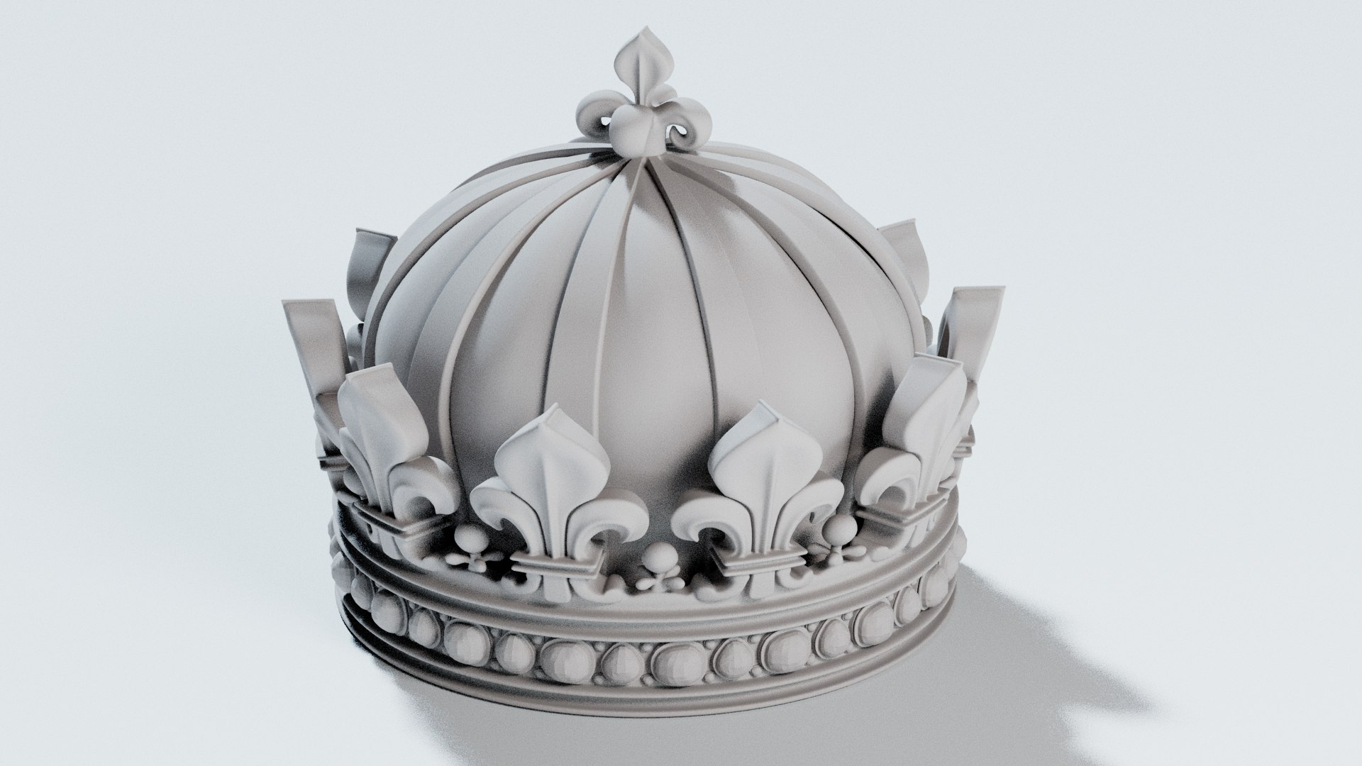 3D Louis XIV Crown - TurboSquid 2219986