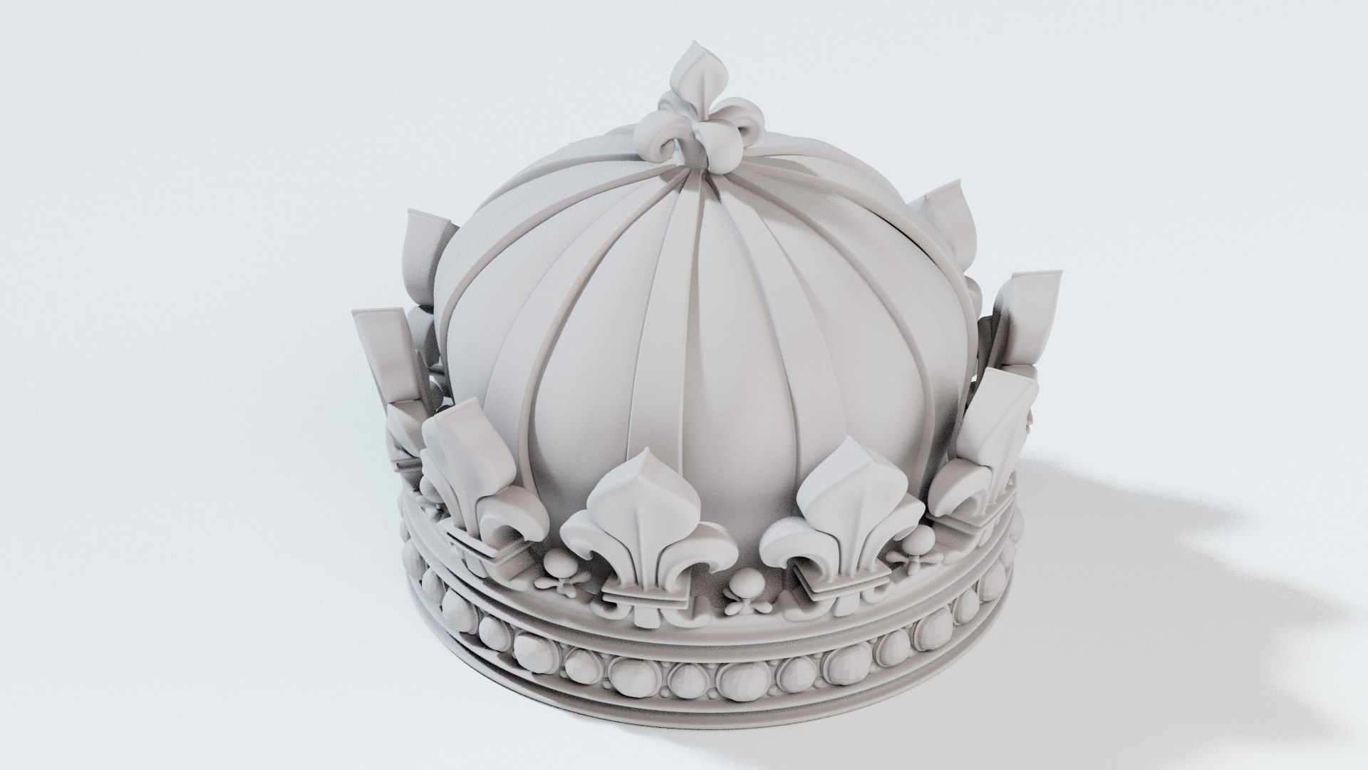 3D Louis XIV Crown - TurboSquid 2219986