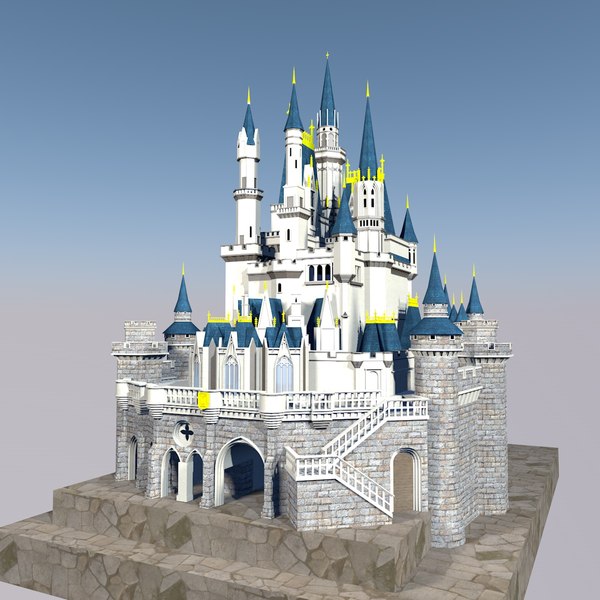 Cinderella castle 3D model - TurboSquid 1460203