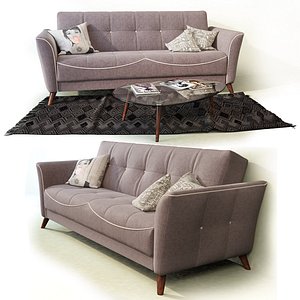 3D model sofa bed tiffany hoff