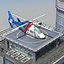 Hospital y ambulancia aerea