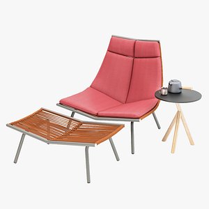 Roda Laze Lounge Chair High Backrest